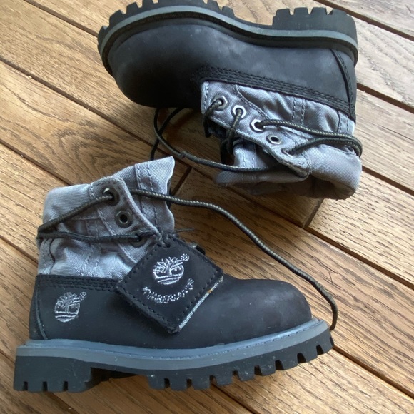 baby black timberlands
